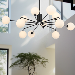 Felton 12 Light Pendant Black