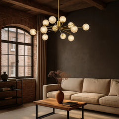 Felton 12 Light Pendant Antique Gold
