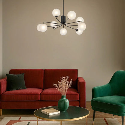 Felton 9 Light Pendant Black