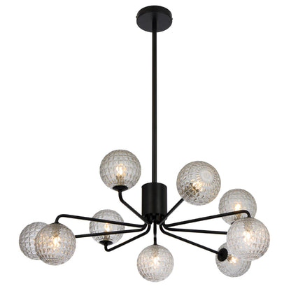 Felton 9 Light Pendant Black