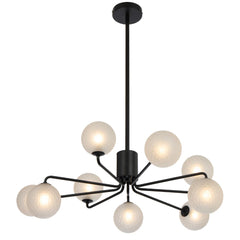 Felton 9 Light Pendant Black