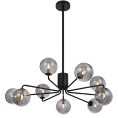 Felton 9 Light Pendant Black