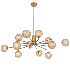 Felton 12 Light Pendant Antique Gold