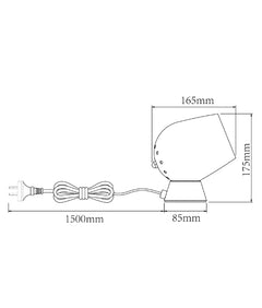 Fokus Touch Table Lamp Black