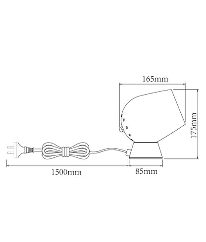 Fokus Touch Table Lamp Black