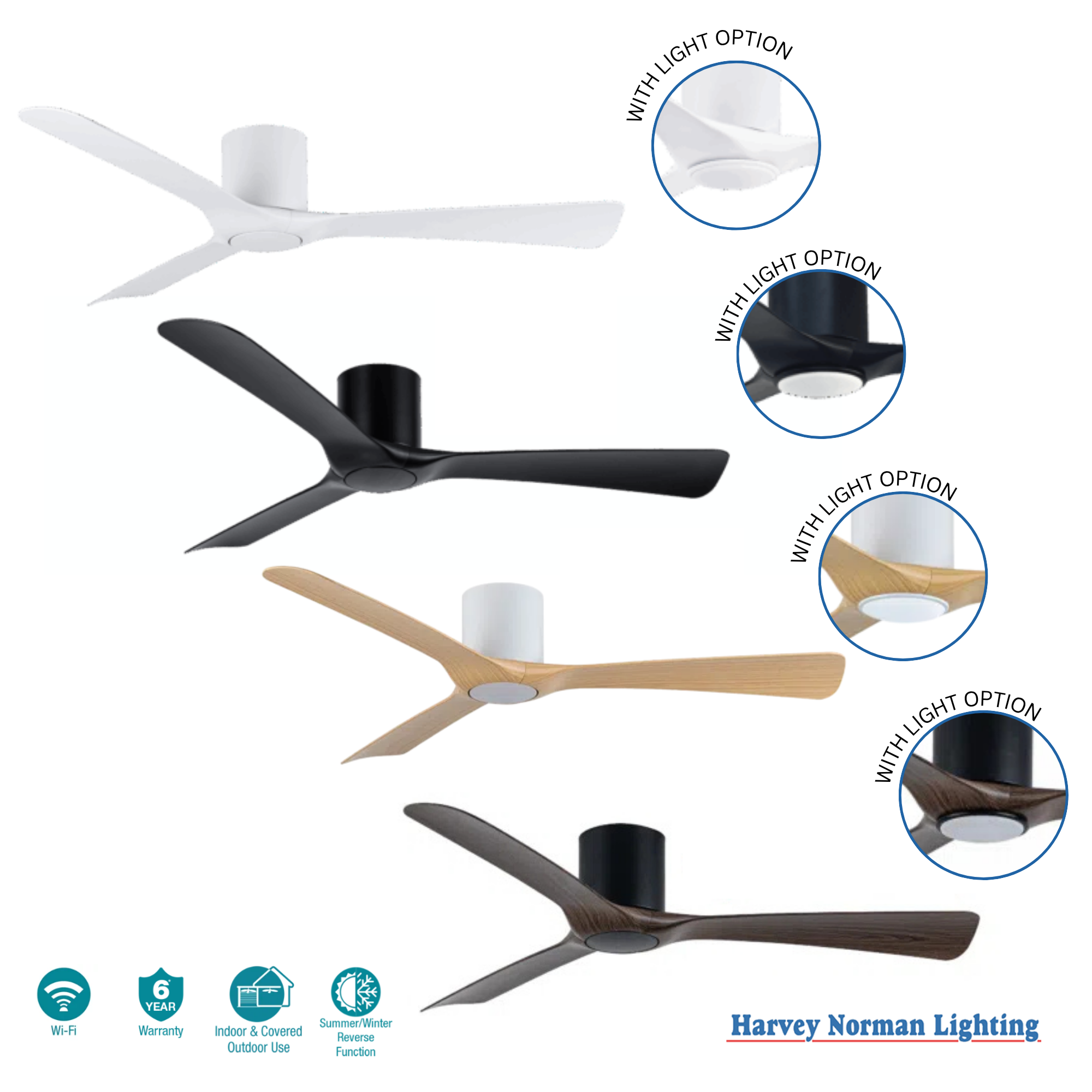 Fresno DC 52″ Smart Ceiling Fan With WIFI Remote Control