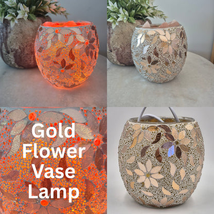 Mosaic Vase Salt Lamps