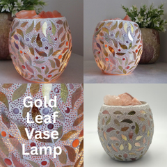 Mosaic Vase Salt Lamps