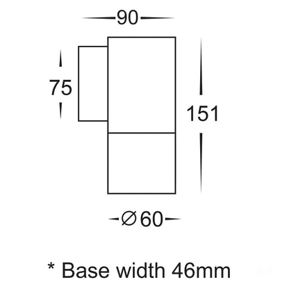 Piaz Single Fixed Down Light Stainless steel