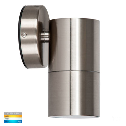 Fortis Single Fixed Wall Pillar Light Stainless Steel