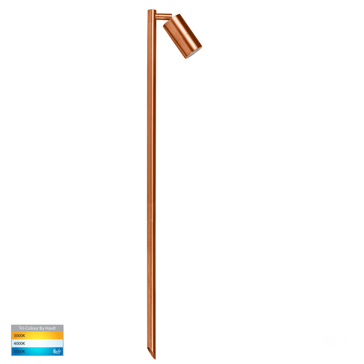 Tivah Spike Light Large Solid Copper 12V