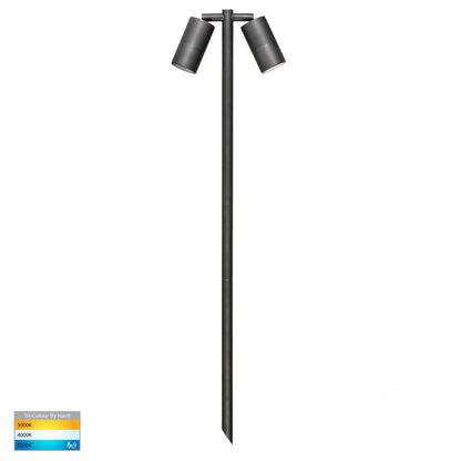 Tivah Double Spike Light Antique Brass 12V
