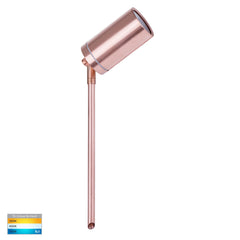 Eden Single Adjustable Spike Light Solid Copper 12V
