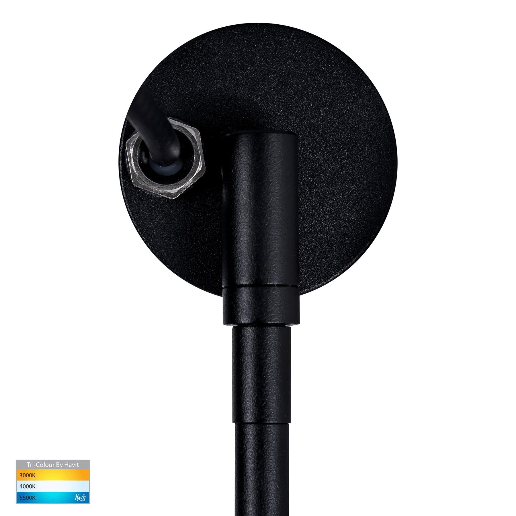 Tivah Single Adjustable Spike Light Black 12V