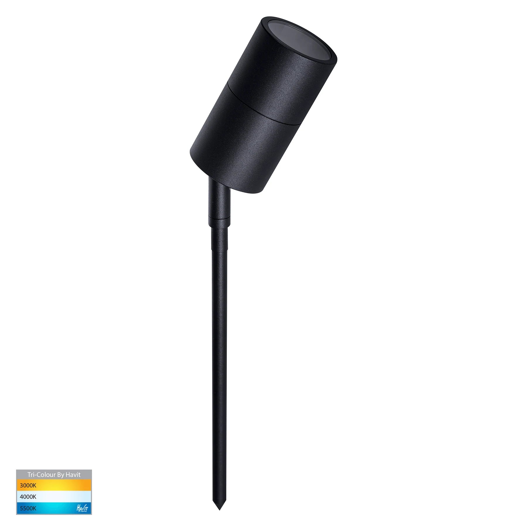 Tivah Single Adjustable Spike Light Black 12V