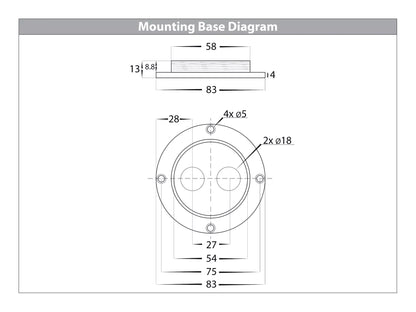 Highlite 445mm LED Bollard 12V