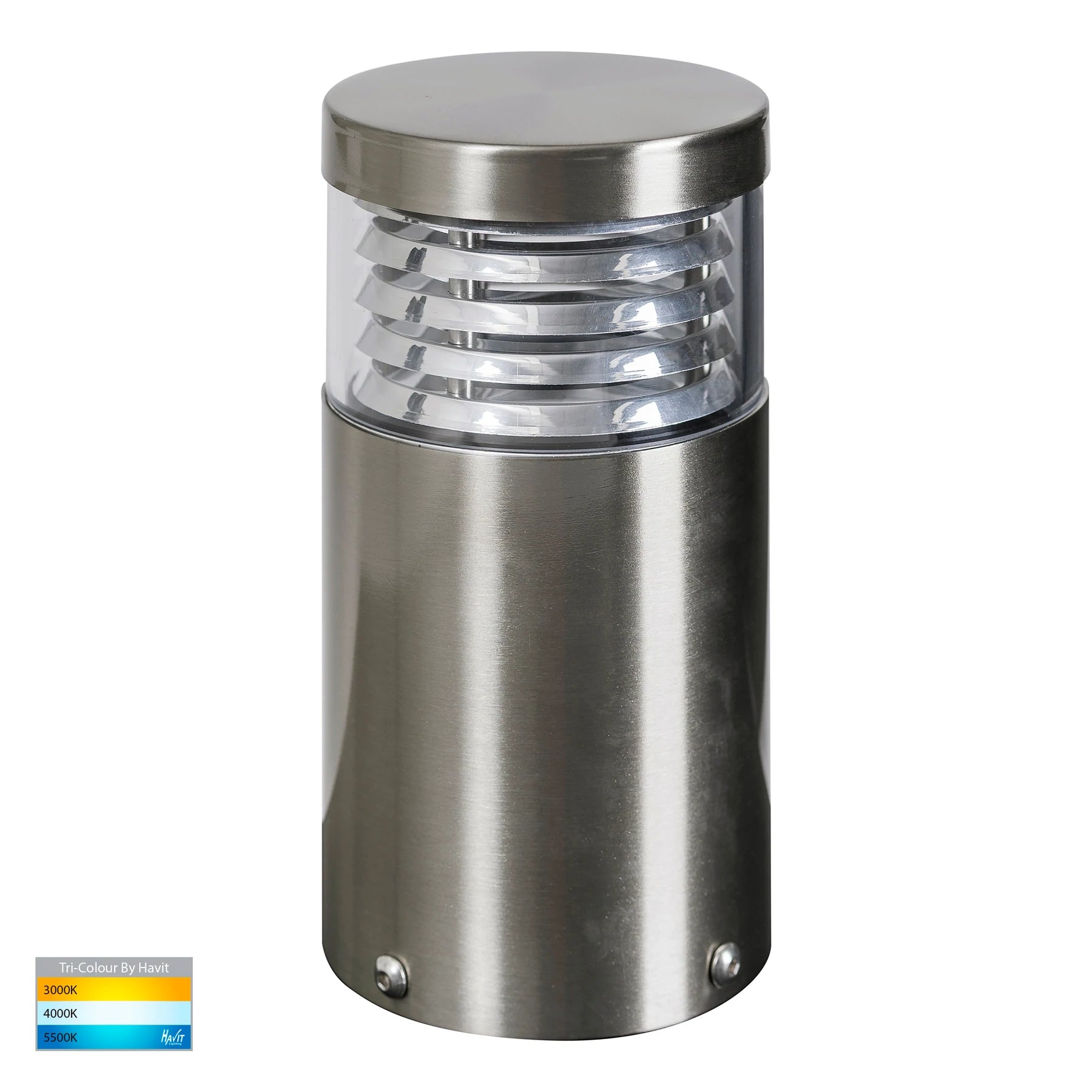 Mini Louvre Bollard 316 Stainless Steel 12V