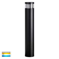 Maxi 600 Louvre Bollard Stainless Steel Black 12V