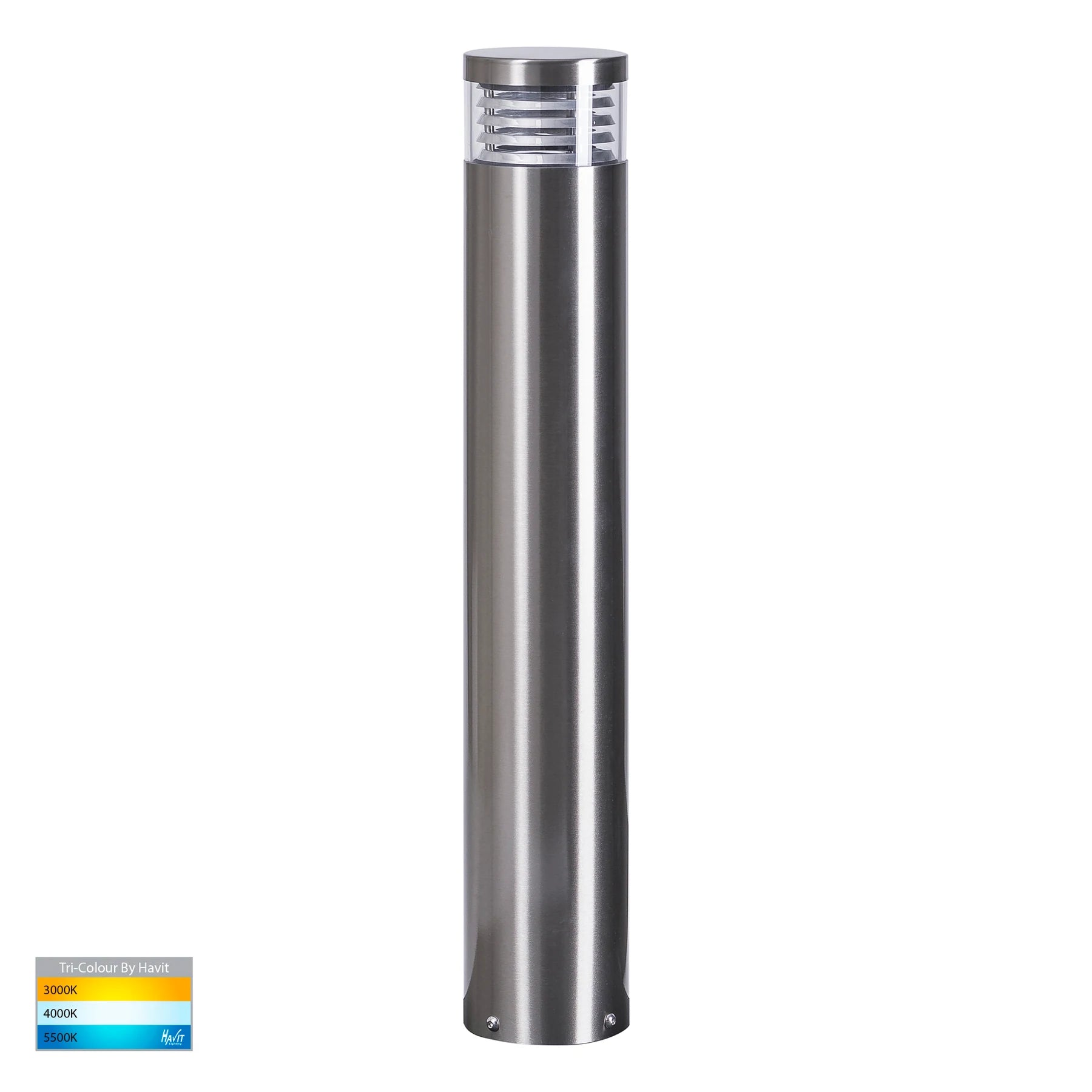 Maxi 600 Louvre Bollard 316 Stainless Steel 240V