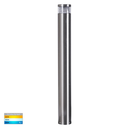 Maxi 900 Louvre Bollard 316 Stainless Steel 240V