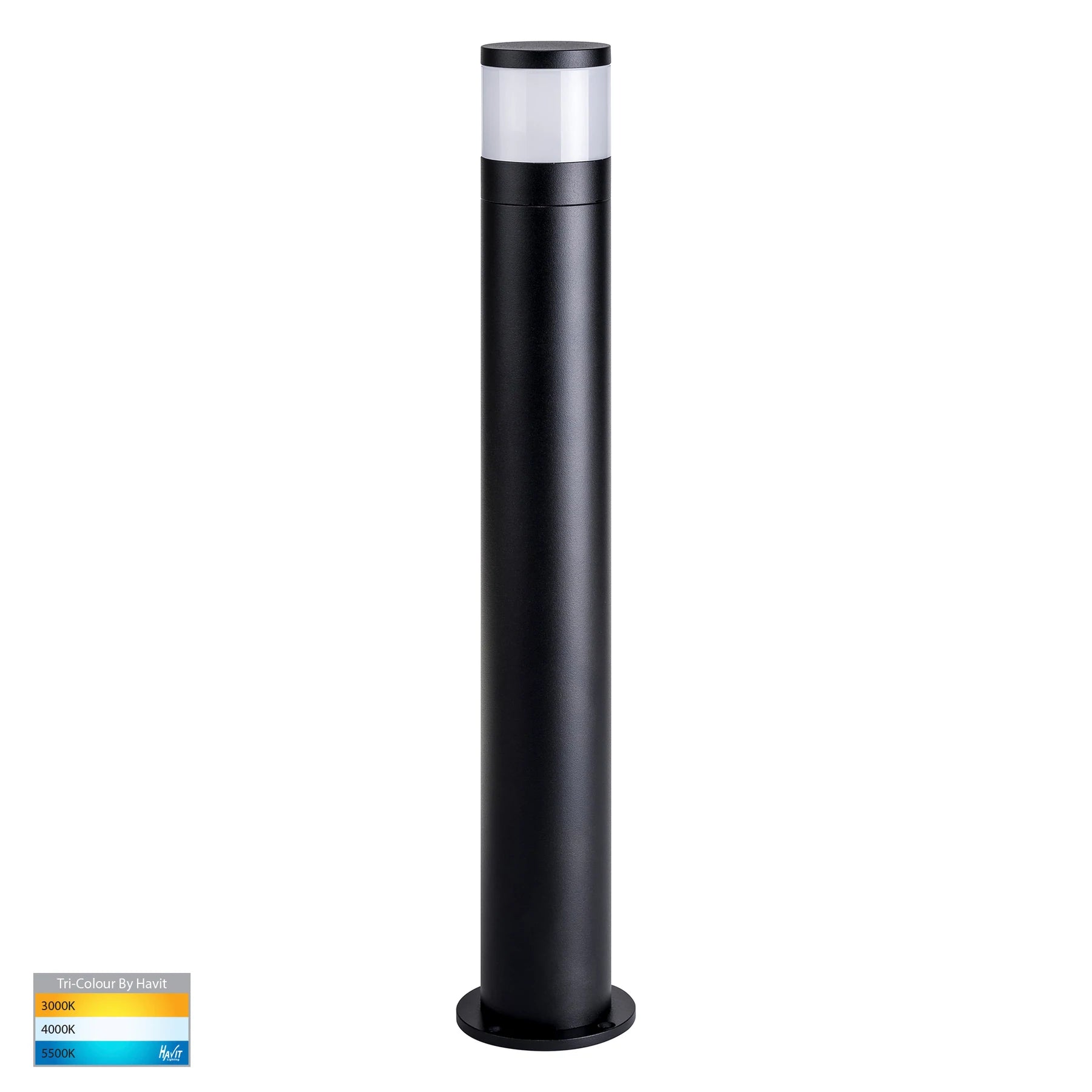 Highlite Frosted LED Bollard Black 12V