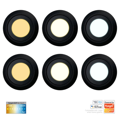 Flame 6LT DIY 316SS Deck Light Kit Tri-Colour