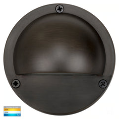 Pinta Surface Mounted Eyelid Step Light Antique Brass 240V