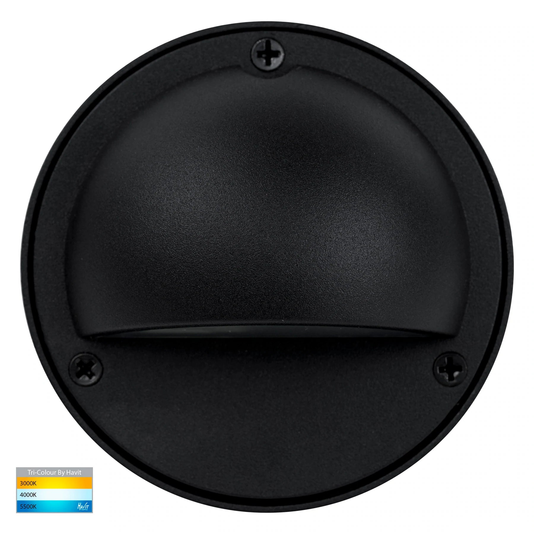 Pinta Surface Mounted Eyelid Step Light Black 240V