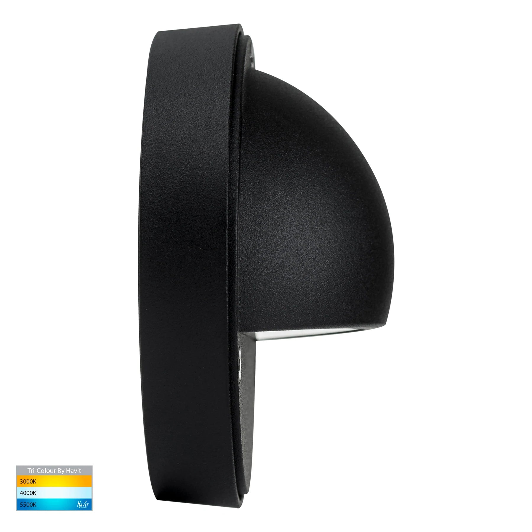 Pinta Surface Mounted Eyelid Step Light Black 240V