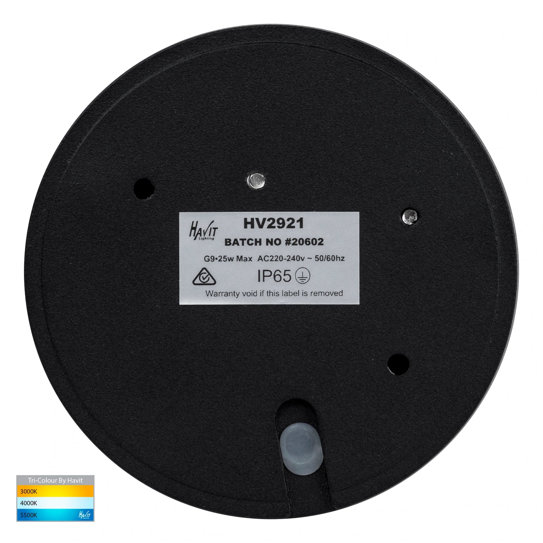 Pinta Surface Mounted Eyelid Step Light Black 240V