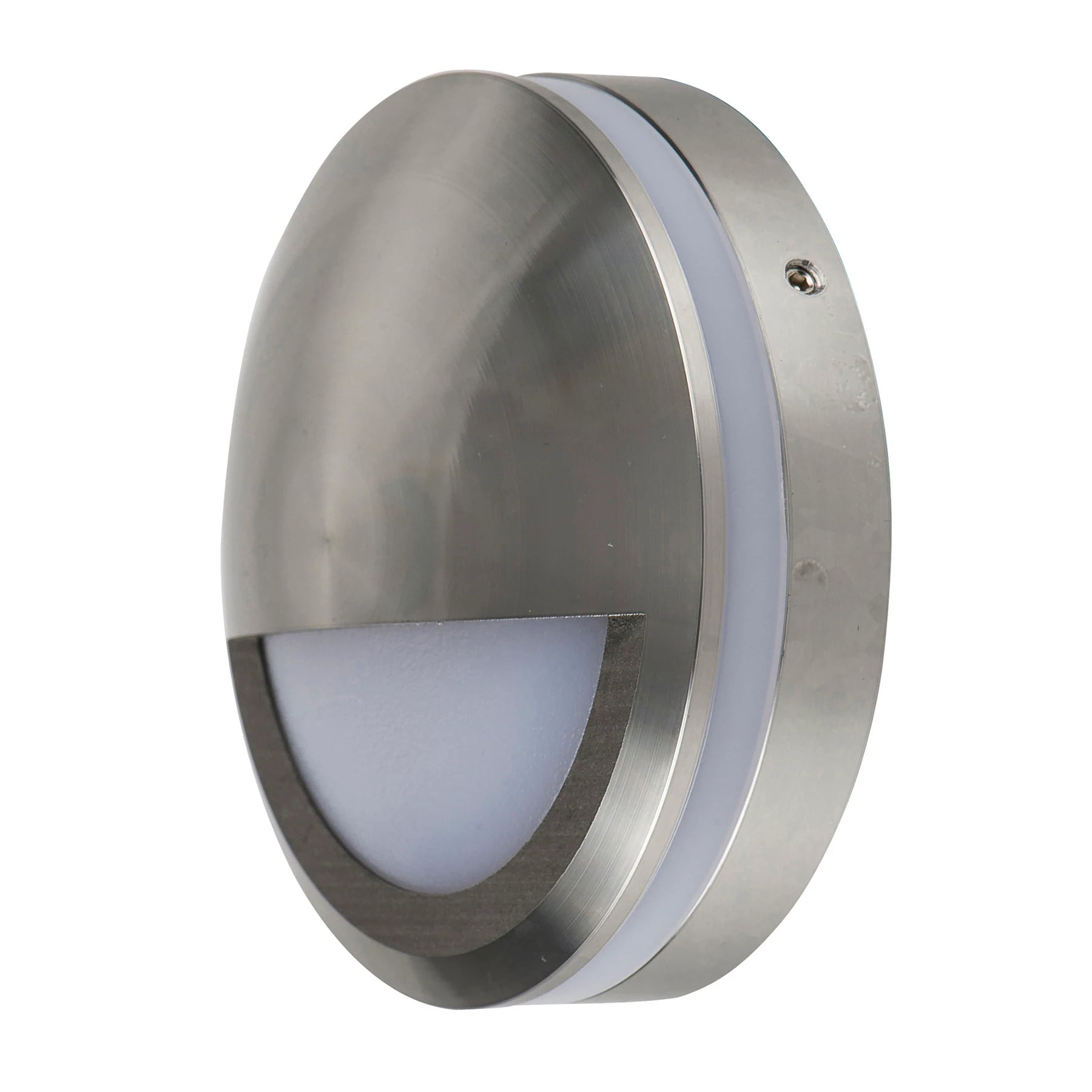 Nava Surface Mounted Eyelid Tri-Colour LED Step Light Titanium 240V