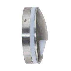 Nava Surface Mounted Eyelid Tri-Colour LED Step Light Titanium 240V
