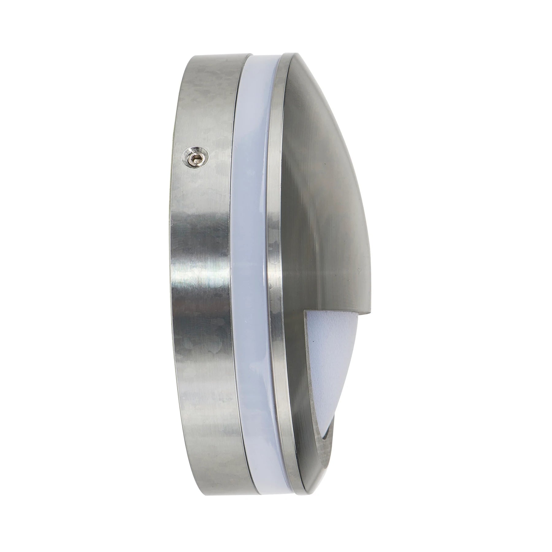 Nava Surface Mounted Eyelid Tri-Colour LED Step Light Titanium 240V