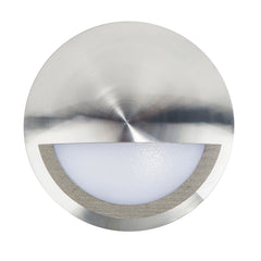 Nava Surface Mounted Eyelid Tri-Colour LED Step Light Titanium 240V