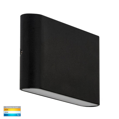 Lisse Up/Down LED Wall Light 12V Black Large