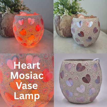 Mosaic Vase Salt Lamps