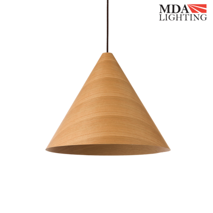 Hugo Conical Timber Pendant