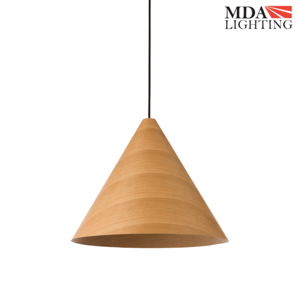 Hugo Conical Timber Pendant