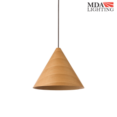 Hugo Conical Timber Pendant