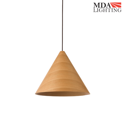 Hugo Conical Timber Pendant
