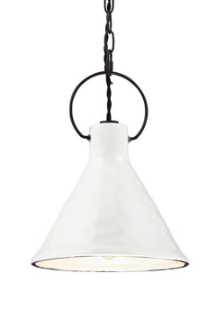 Ivy Porcelain Pendant White & Black