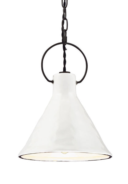 Ivy Porcelain Pendant White & Black