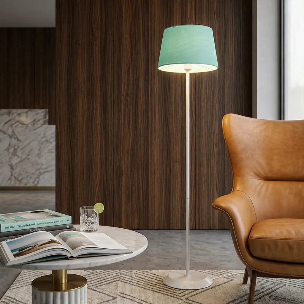 Jaxon Floor Lamp White & Green