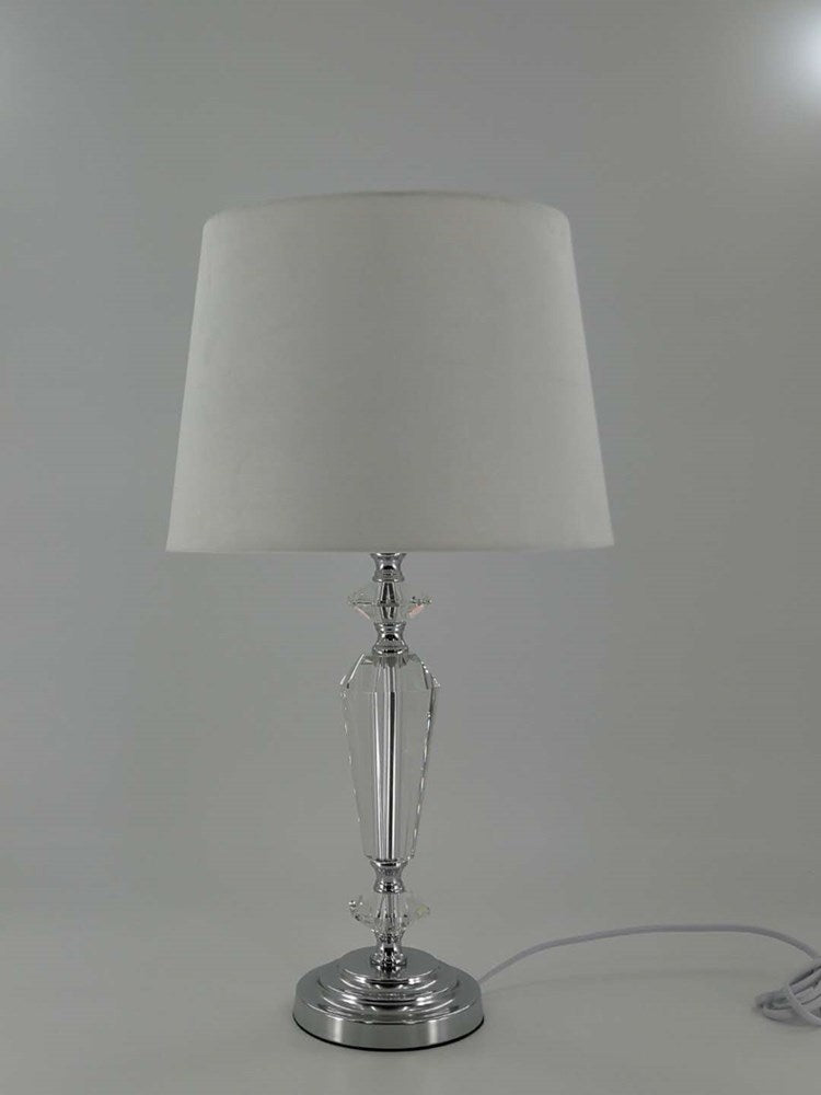 Crystal Table Lamp White