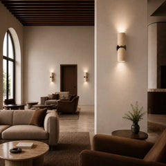 Kario 2LT Travertine Wall Light