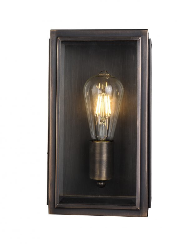 Kent Solid Brass Exterior Wall Light Bronze