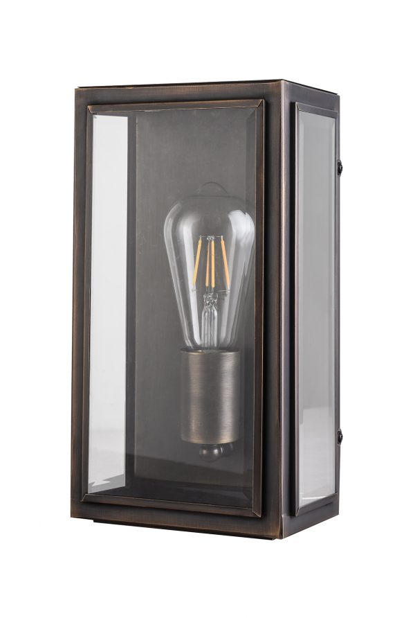 Kent Solid Brass Exterior Wall Light Bronze
