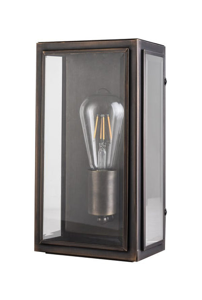 Kent Solid Brass Exterior Wall Light Bronze