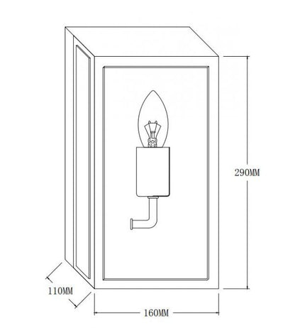 Kent Solid Brass Exterior Wall Light Bronze