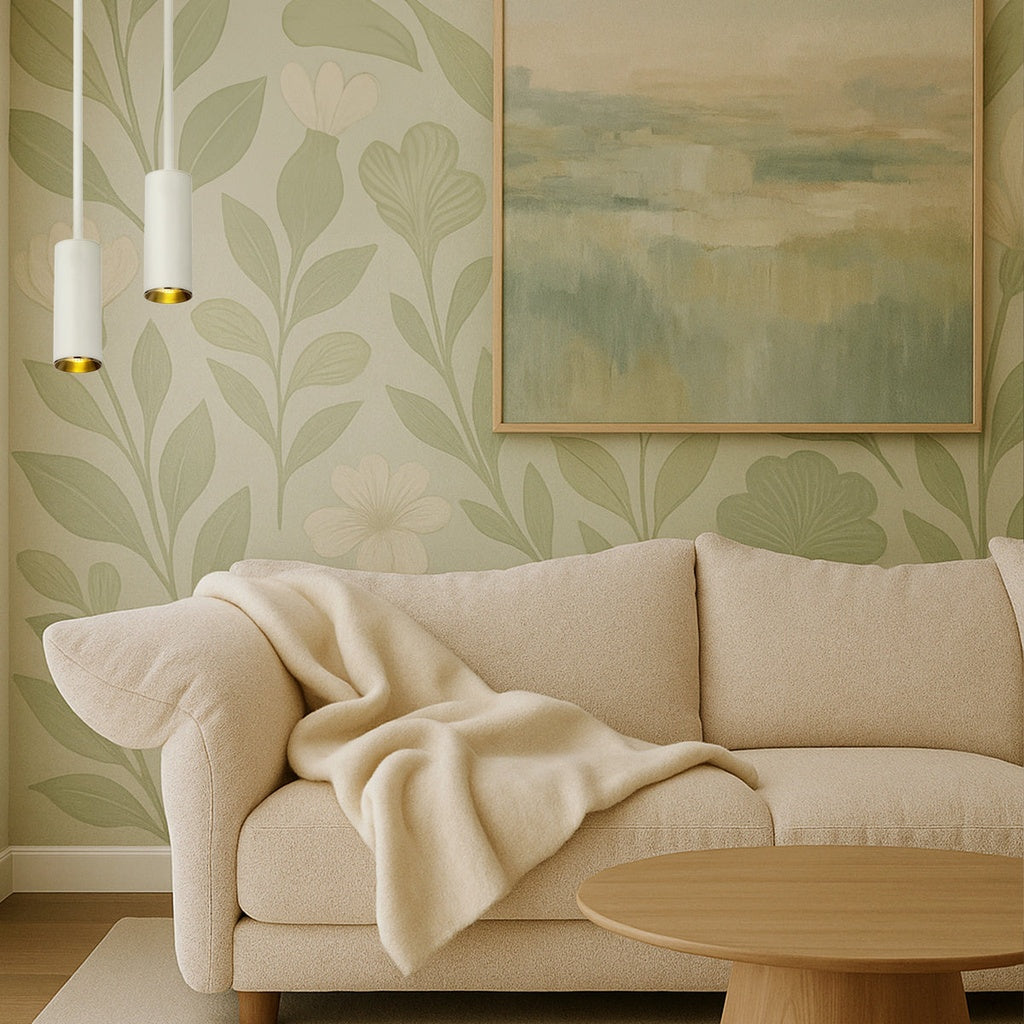 Kudo 1LT Pendant White & Gold